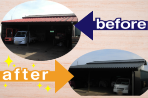 物置・車庫の改修プロジェクト完了！機能性とデザインを兼ね備えた空間への変身　坂東市S様邸