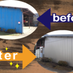 【施工例】坂東市S様邸　車庫の外壁張替えリフォーム